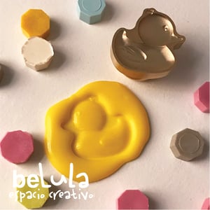 Image of Sello lacre 3D patito de goma