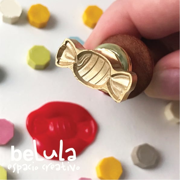 Image of Sello lacre 3D caramelo