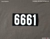Image 5 of Zacky Vengeance guitar sticker 6661 vinyl Avenged Sevenfold Schecter Reissue LH