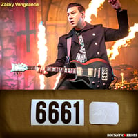 Image 1 of Zacky Vengeance guitar sticker 6661 vinyl Avenged Sevenfold Schecter Reissue LH