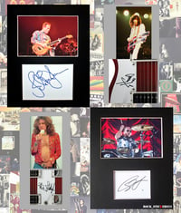 Image 2 of Led Zepp stickers autograph vinyl Jimmy Page, Robert  Plant, John Bonham, John Jones 