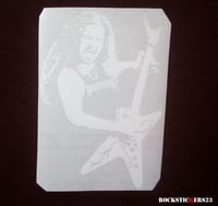 Image 2 of Dimebag Darrell vinyl portrait stickers guitar, car, laptop Pantera