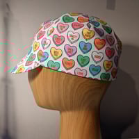 Image 1 of Cotton cycling cap - Love Hearts