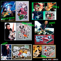 Image 2 of CHOOSE ANY 10 BILLIE JOE GUITAR STICKERS JUST $34 GREEN DAY BJ ALL VERSIONS