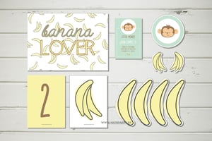 Image of Pack imprimible Banana lovers monos