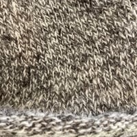Image 2 of Black Isle Beanie - Grey Marl Shetland Wool