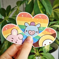 Image 3 of BT21 Pride Vinyl Stickers