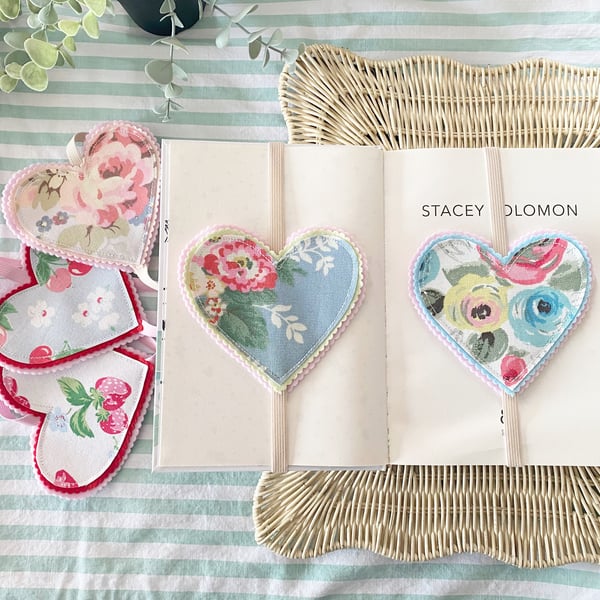 Image of Cath Kidston Fabric Heart Bookmark