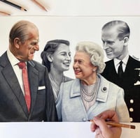 Prince Phillip and the Queen PRINT