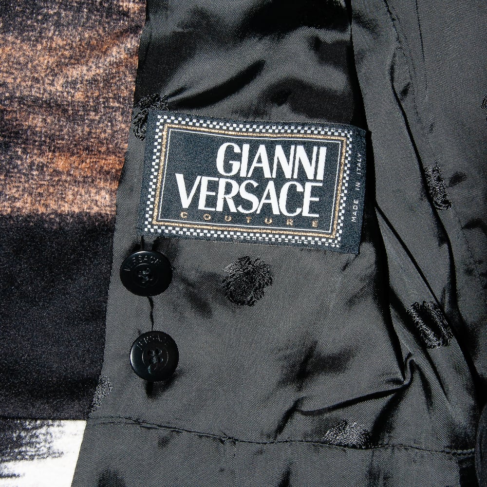 Image of Versace 2001 Runway Mohair Trench Coat