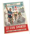 Original vintage poster Le Coq Sportif / Circa 1950s Tour de France illustrated by Paul Ordner. 