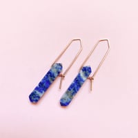 Image 1 of Lapis Lazuli Point Earrings