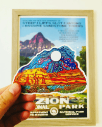 Image 1 of Utah Nights Vinyl Art Sticker
