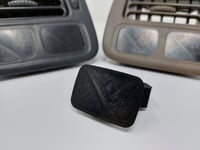 Image 2 of 1996-2000 Honda Civic Cruise Control + Defroster Switch Button Delete / Blanking Plate