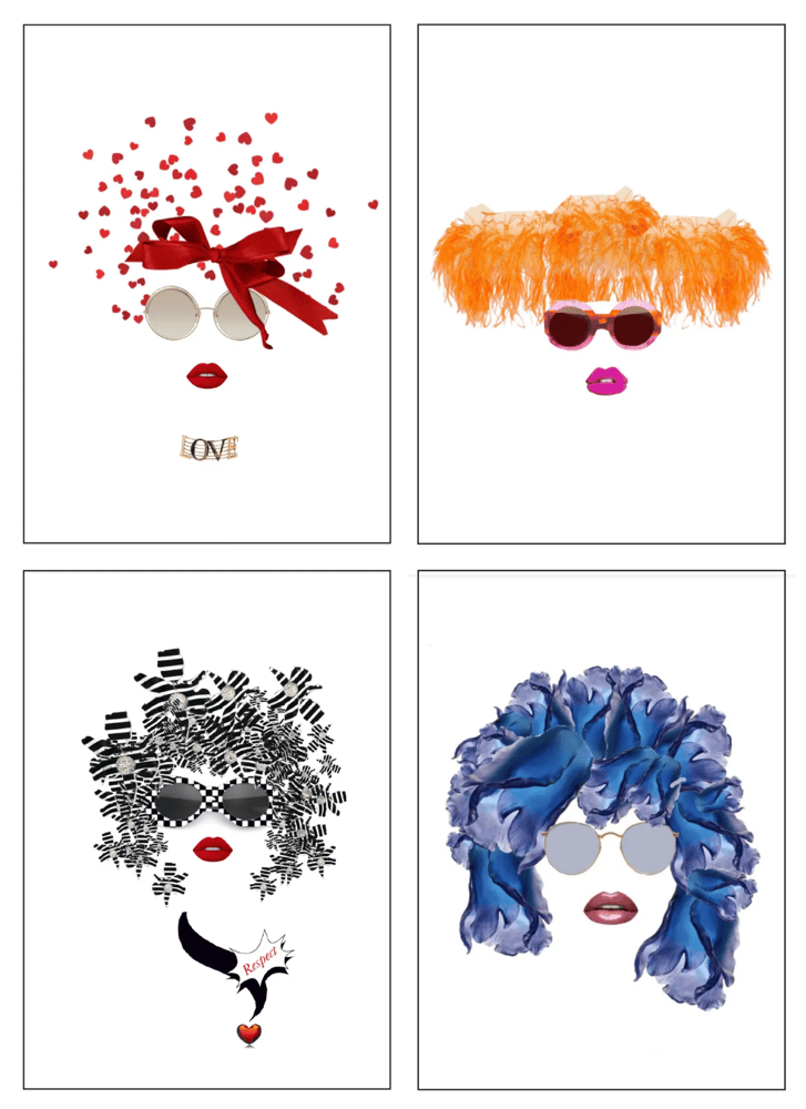 Image of GRAND OPENING SPECIAL!   All 9 girlfriend Luxe cards w/9 Linen Envs & 9 Seals