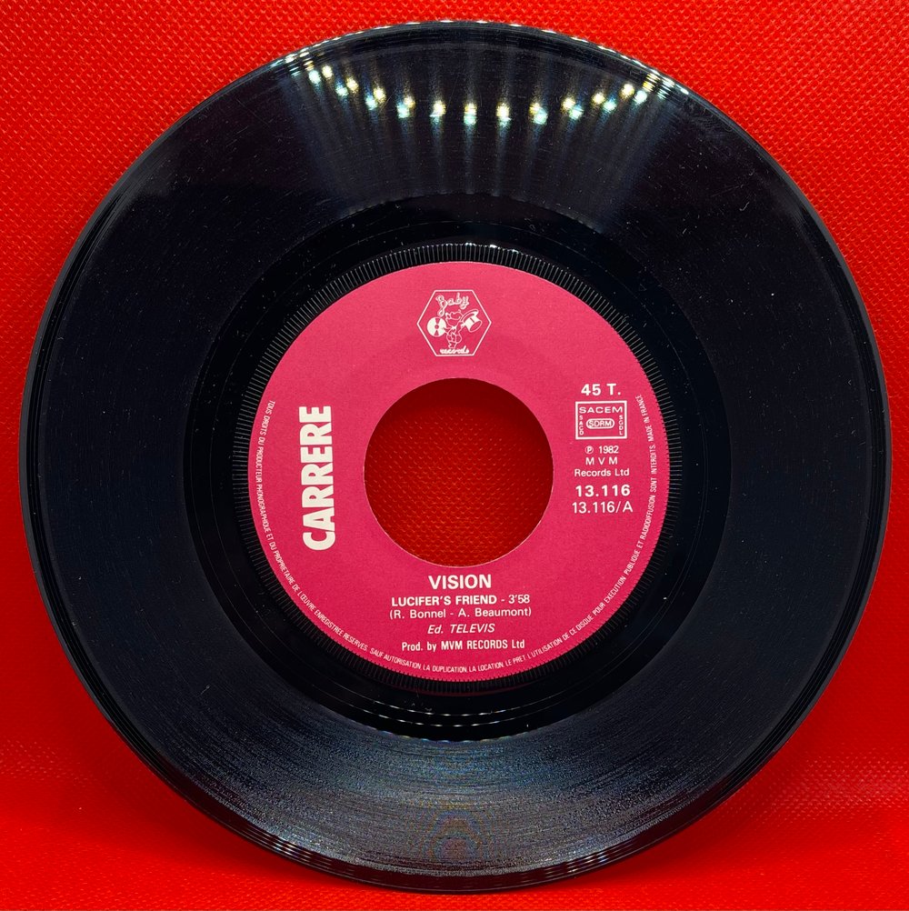 Vision - Lucifer’s Friend/Crazy Girl 1982 7” 45rpm