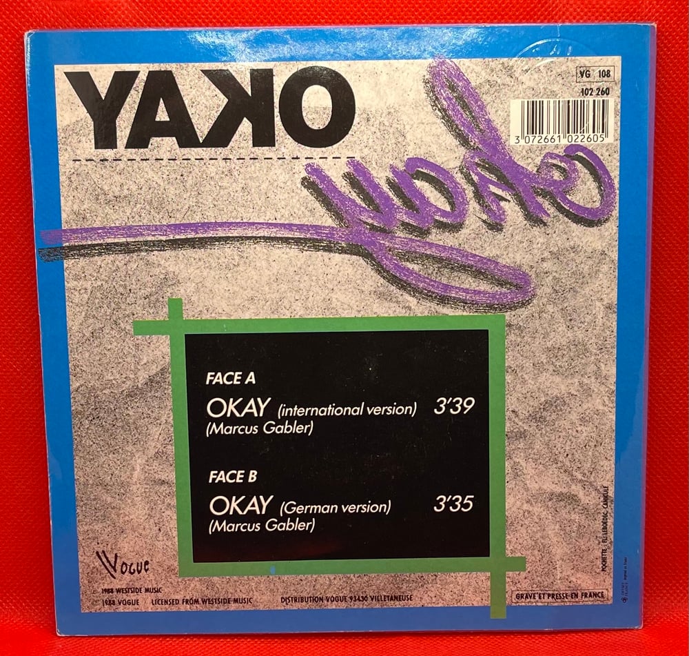 Okay - Okay/Okay 1988 7” 45rpm