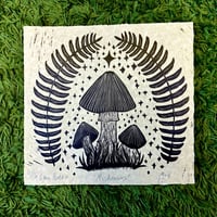 'Mushrooms' Linocut Print