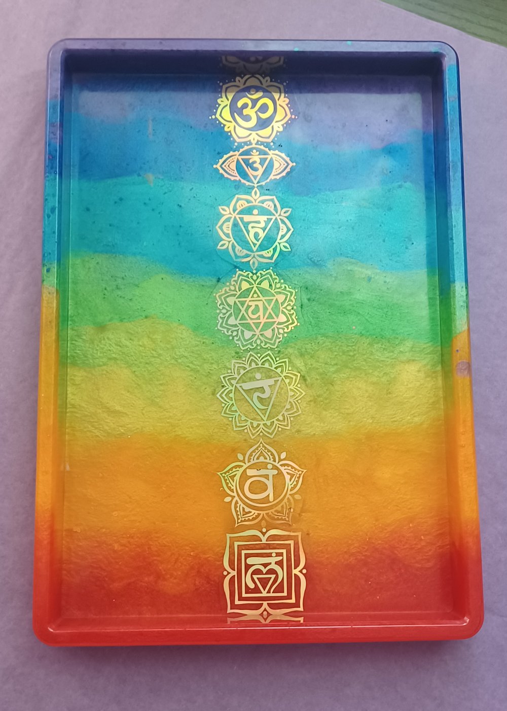 Image of Chakra tray/ Custom 