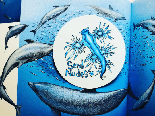 Image of Nudibranch Send Nudes Vinyl Sticker