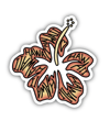 Hawaii Hibiscus Flower Sticker (Waterproof)