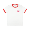 Gashi-Gashi - Carhop Unisex Ringer T-Shirt (White & Red)