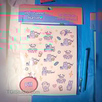 Image 2 of 6"x4.5" HRT Planner Vinyl Sticker Sheet
