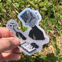 Image 1 of GOD OF LOVE VAPORWAVE STICKER