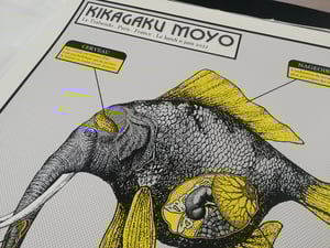 KIKAGAKU MOYO gig poster - Le Trabendo Paris June 22