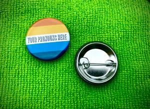 Pronoun Button - Aroace Pride Flag - 1.25"