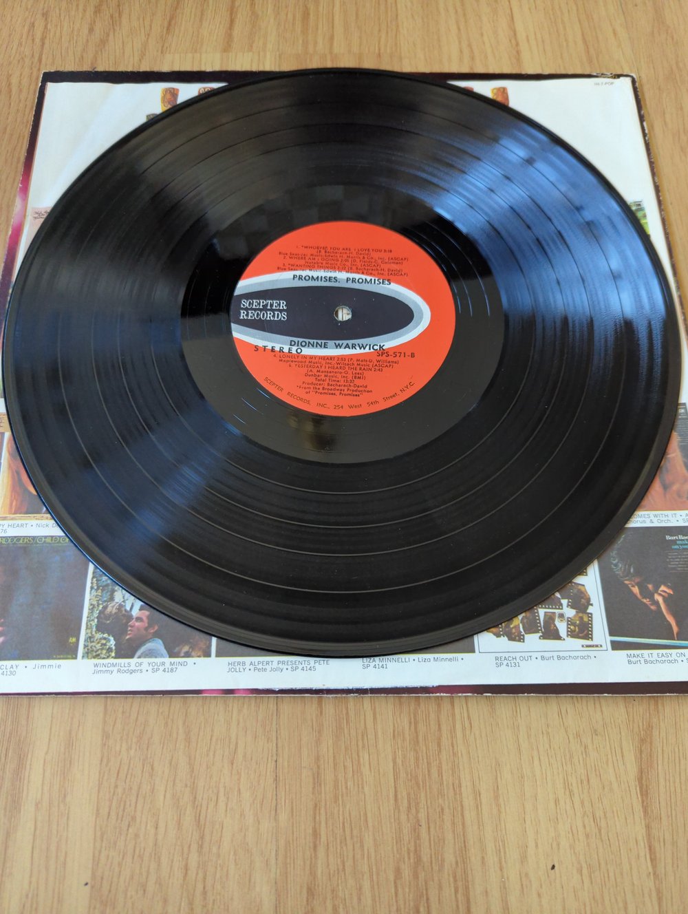 Dionne Warwick Promises Promises Signed Vinyl