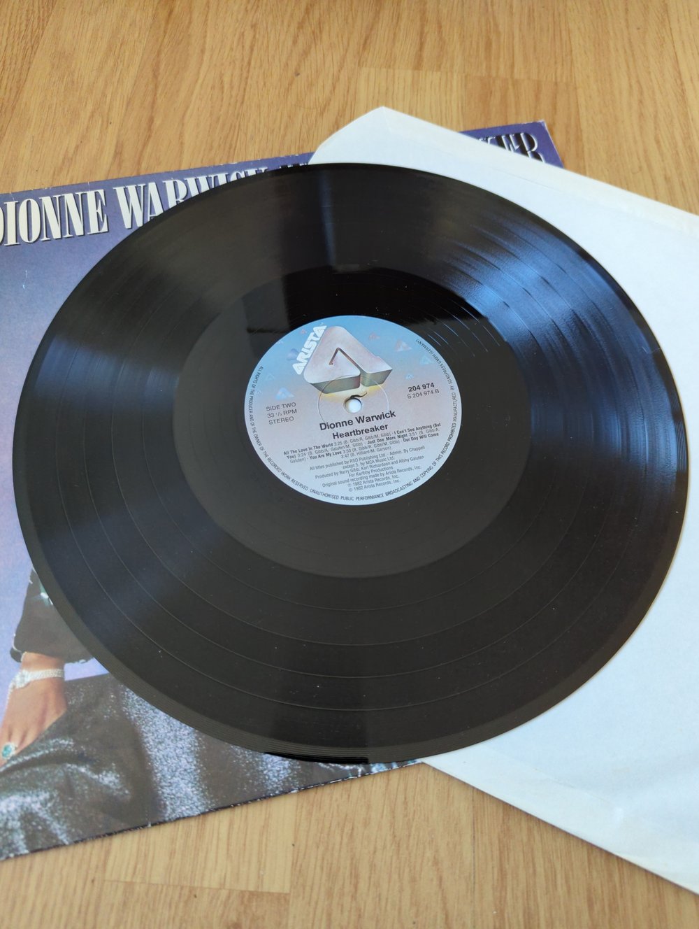Dionne Warwick Heartbreaker Signed Vinyl