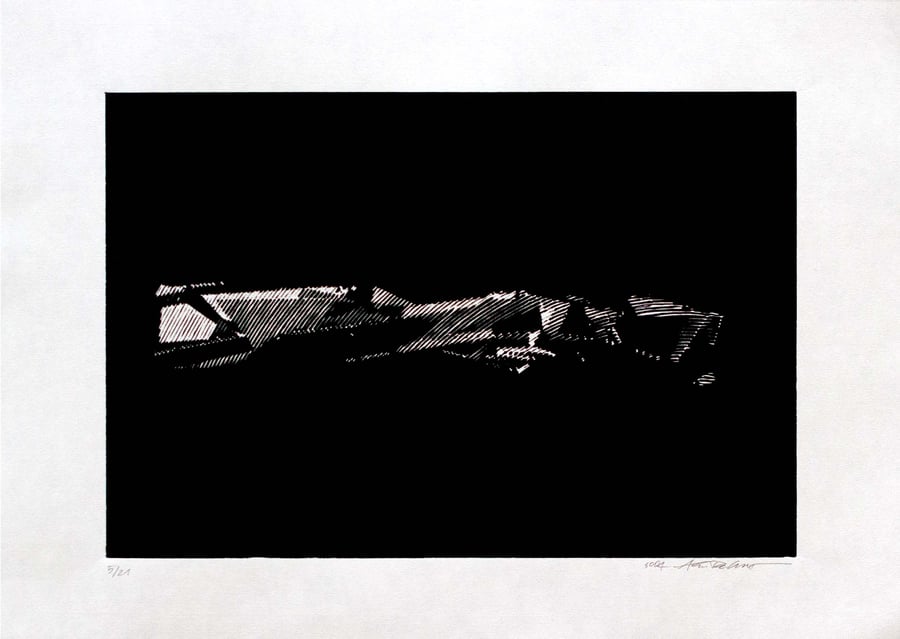 Image of 'UNTITLED #2' Woodblock print by SODA (2021)