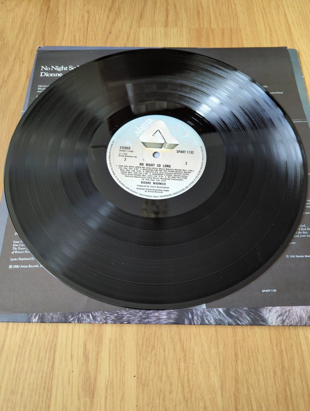 Dionne Warwick No Night So Long Signed Vinyl