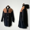 Elegance Couture Wool Hooded Coat XL