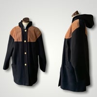 Image 1 of Elegance Couture Wool Hooded Coat XL