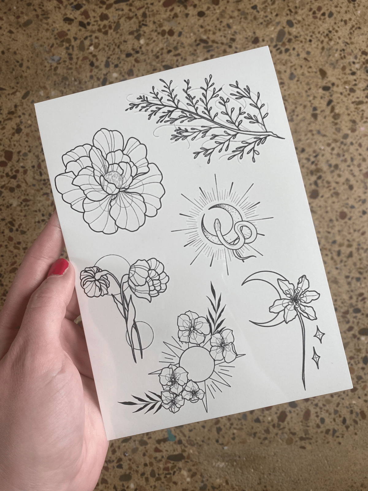 Image of Temporary Tattoo Sheet