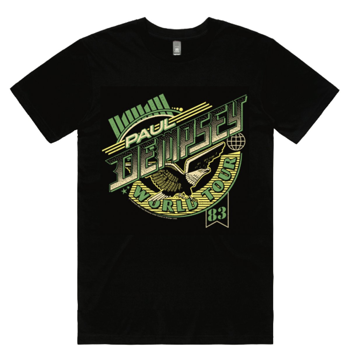 Image of Paul Dempsey World Tour '83 t-shirt