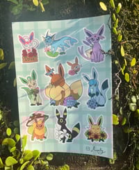 Floral eeveelutions sticker