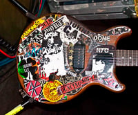 Image 4 of Dougie Needles guitar stickers Joan Jett & The Blackhearts punk rock Gibson Les Paul Junior set 26