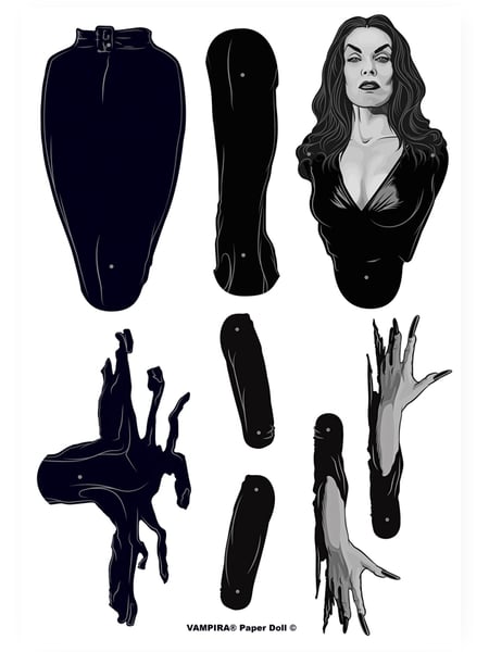 Image of Vampira® Posable Paper Doll 