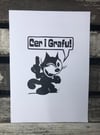Cer i Grafu. Welsh Saying. Hand Made. Original A4 linocut print. Limited and Signed. Art.