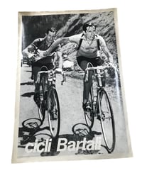 Image 4 of Original vintage poster Cicli Bartali  / 1952 Tour de France / Fausto Coppi and Gino Bartali