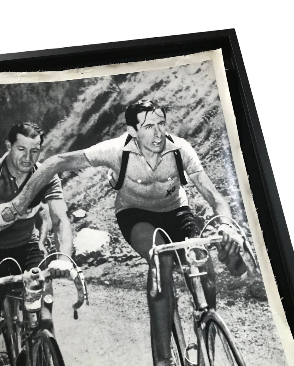 Original vintage poster Cicli Bartali  / 1952 Tour de France / Fausto Coppi and Gino Bartali