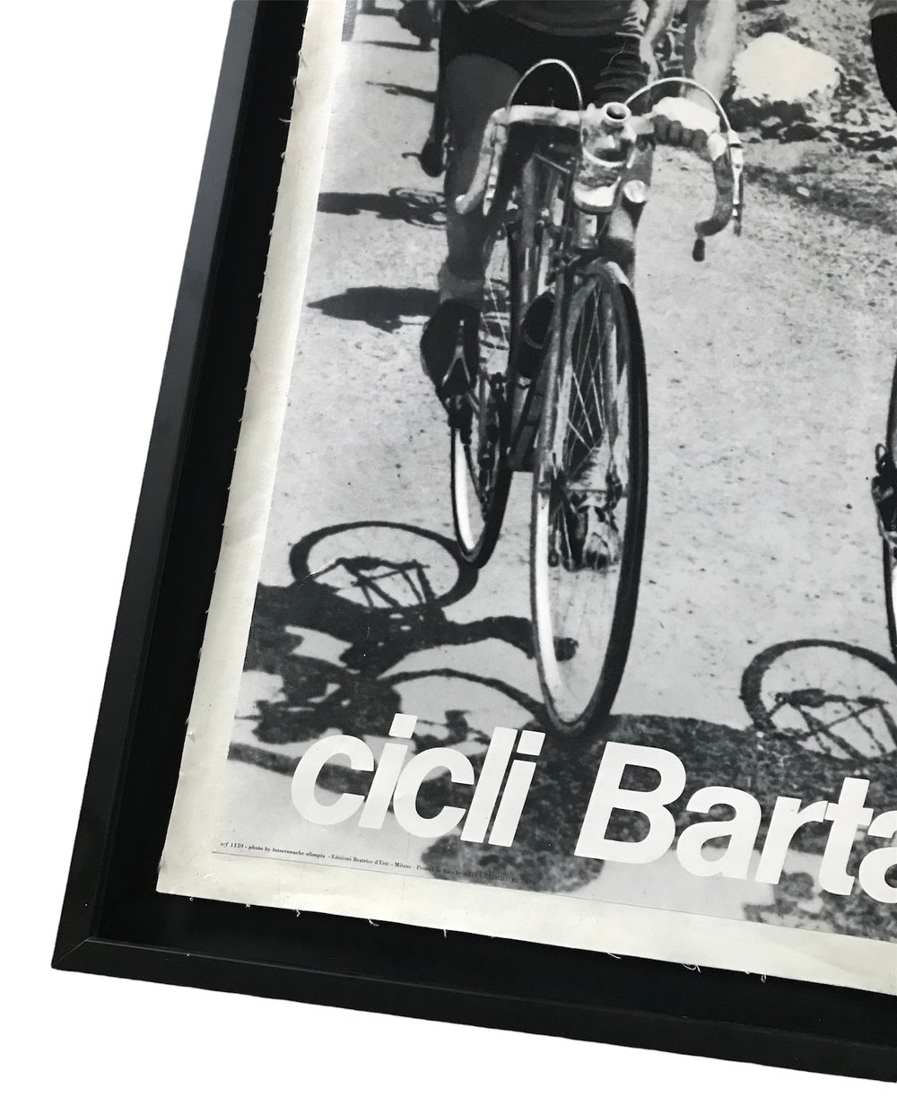 Original vintage poster Cicli Bartali  / 1952 Tour de France / Fausto Coppi and Gino Bartali