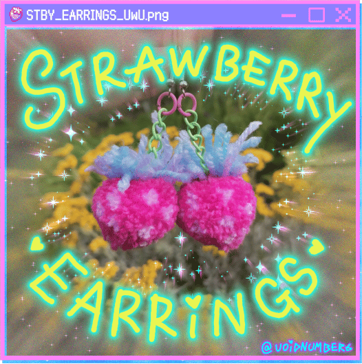 STBY POMPOM EARRINGS UwU