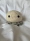 Image of Grey Handmade Crochet Octopus.