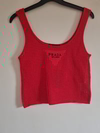 Image 2 of Red Milano net 2 piece set