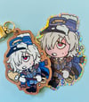 Gravekeeper Train Conductor Wooden Charm+Sticker