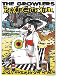 Image 1 of The Growlers, Beach Goth Tour. Royale- Boston, MA. 2018 Artwork by Caitlin Mattisson